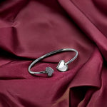 Load image into Gallery viewer, Taraash 925 Sterling Silver Mother Of Pearl Heart Shape Bangle For Women - Taraash
