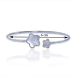 Load image into Gallery viewer, Taraash 925 Sterling Silver Mother Of Pearl Star Bangle For Women - Taraash