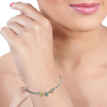 Load image into Gallery viewer, Taraash 925 Sterling Silver Multicolor Cz Triangle Shape Bracelet For Women - Taraash