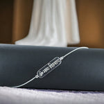 Load image into Gallery viewer, Taraash 925 Sterling Silver Om Namah Shivay Chain Rakhi For Brother - Taraash