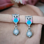 Load image into Gallery viewer, Taraash 925 Sterling Silver Owl animal Earrings For Kids - Taraash