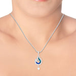 Load image into Gallery viewer, Taraash 925 Sterling Silver Peacock Shape Combo Pendant With Chain For Women COMBO PDCH 173 - Taraash