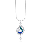Load image into Gallery viewer, Taraash 925 Sterling Silver Peacock Shape Combo Pendant With Chain For Women COMBO PDCH 173 - Taraash
