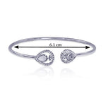 Load image into Gallery viewer, Taraash 925 Sterling Silver Pear Drop Bangle For Women - Taraash