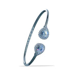 Load image into Gallery viewer, Taraash 925 Sterling Silver Pear Drop Design Bangle For Women - Taraash