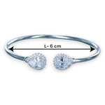 Load image into Gallery viewer, Taraash 925 Sterling Silver Pear Drop Design Bangle For Women - Taraash