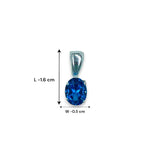 Load image into Gallery viewer, Taraash 925 Sterling Silver Pendant Set For Women Blue-PE0815S - Taraash