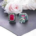 Load image into Gallery viewer, Taraash 925 Sterling Silver Pink Cz Earrings For Women - Taraash