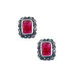 Load image into Gallery viewer, Taraash 925 Sterling Silver Pink Cz Earrings For Women - Taraash
