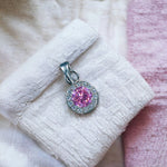 Load image into Gallery viewer, Taraash 925 Sterling Silver Pink CZ Pendant For Women - Taraash