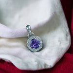 Load image into Gallery viewer, Taraash 925 Sterling Silver Purple CZ Pendant For Women - Taraash