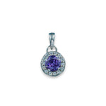 Load image into Gallery viewer, Taraash 925 Sterling Silver Purple CZ Pendant For Women - Taraash