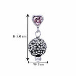 Load image into Gallery viewer, Taraash 925 Sterling Silver Red Heart CZ Drop Earrings For Women - Taraash
