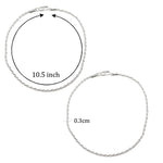 Load image into Gallery viewer, Taraash 925 Sterling Silver Rope Chain Anklet For Women - Taraash