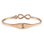 Load image into Gallery viewer, Taraash 925 Sterling Silver Rose Gold CZ Infinity Designer Bangle For Women - Taraash