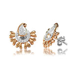 Load image into Gallery viewer, Taraash 925 Sterling Silver Rose Gold Plated Earrings | Stud | Cz Stud For Women - Taraash