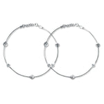 Load image into Gallery viewer, Taraash 925 Sterling Silver Round Bead CZ Anklet For Women - Taraash