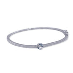 Load image into Gallery viewer, Taraash 925 Sterling Silver Round Cz Bangle For Women - Taraash