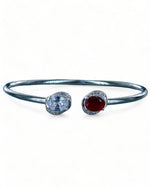 Load image into Gallery viewer, Taraash 925 Sterling Silver Round Cz Bangle For Women - Taraash