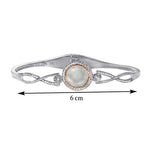 Load image into Gallery viewer, Taraash 925 Sterling Silver Round Design Bangle For Women - Taraash