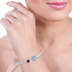 Load image into Gallery viewer, Taraash 925 Sterling Silver Round Shape Bangle For Women - Taraash