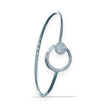 Load image into Gallery viewer, Taraash 925 Sterling Silver Round Shape Cz Bangle for Women - Taraash