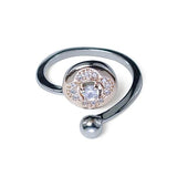 Taraash 925 Sterling Silver Round Stylish Finger Ring For Women - Taraash