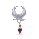 Load image into Gallery viewer, Taraash 925 Sterling Silver Rudraksha Hoop For Women - Taraash