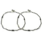 Load image into Gallery viewer, Taraash 925 sterling silver single chain with bead anklets for women - Taraash