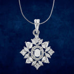 Load image into Gallery viewer, Taraash 925 Sterling Silver Solitaire CZ Pendant With Chain For Women - Taraash