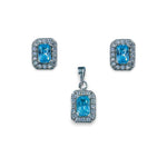 Load image into Gallery viewer, Taraash 925 Sterling Silver Square CZ Jewellery Sets For Women - Taraash
