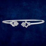 Load image into Gallery viewer, Taraash 925 Sterling Silver Square Qube Bangle For Women - Taraash