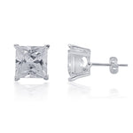 Load image into Gallery viewer, Taraash 925 Sterling Silver Square Single Cz Stud Earrings For Women - Taraash