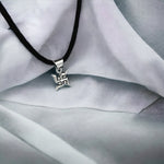 Load image into Gallery viewer, Taraash 925 Sterling Silver Swastik Pendant Set For Kids - Taraash
