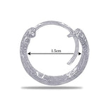 Load image into Gallery viewer, Taraash 925 Sterling Silver Texture Design Hoop For Women - Taraash