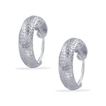 Load image into Gallery viewer, Taraash 925 Sterling Silver Texture Design Hoop For Women - Taraash