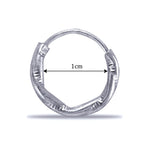 Load image into Gallery viewer, Taraash 925 Sterling Silver Texture Hoop For Girls - Taraash