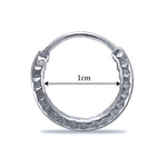 Load image into Gallery viewer, Taraash 925 Sterling Silver Texture Hoop For Girls - Taraash