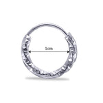 Load image into Gallery viewer, Taraash 925 Sterling Silver Texture Hoop For Girls - Taraash