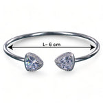 Load image into Gallery viewer, Taraash 925 Sterling Silver Triangle CZ Bangle For Women - Taraash