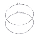 Load image into Gallery viewer, Taraash 925 Sterling Silver Venetian Chain Anklet For Women VNC10010H - Taraash