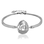 Load image into Gallery viewer, Taraash 925 Sterling Silver White CZ Tear Drop Bangle For Women - Taraash