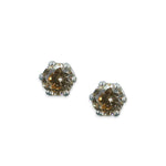 Load image into Gallery viewer, Taraash 925 Sterling Silver Yellow Sapphire Round Solitaire CZ Stud Earrings For Women CBER226I-03 - Taraash