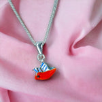 Load image into Gallery viewer, Taraash 925 Sterling SilverEnamel Bird Locket Set For Girls - Taraash