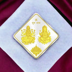 Load image into Gallery viewer, Taraash 999 Gold Plated Lakshmi Ganesh 10 gm Silver Coin By ACPL - Taraash