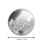 Load image into Gallery viewer, Taraash 999 Purity 10 gm Sunrise Gayatri Mantra Silver Coin With Gift Packaging By ACPL - Taraash