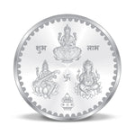Load image into Gallery viewer, Taraash 999 Purity 5 grams Laxmi Ganesh Saraswati Silver Coin By ACPL - Taraash