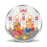 Load image into Gallery viewer, Taraash 999 Purity 50 gm Lakshmi ji & Ganesh ji Palace Silver Coin By ACPL - Taraash