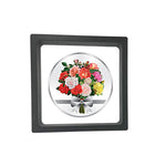 Load image into Gallery viewer, Taraash 999 Purity 50 Gram Flower Bouquet Coin With Packaging By ACPL |50 gm Silver Coin | Coin For Gifting | Corporate Gifting Coin - Taraash