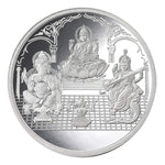 Load image into Gallery viewer, Taraash 999 Silver 100 gram Laxmi, Ganesh & Saraswati Coin By ACPL - Taraash